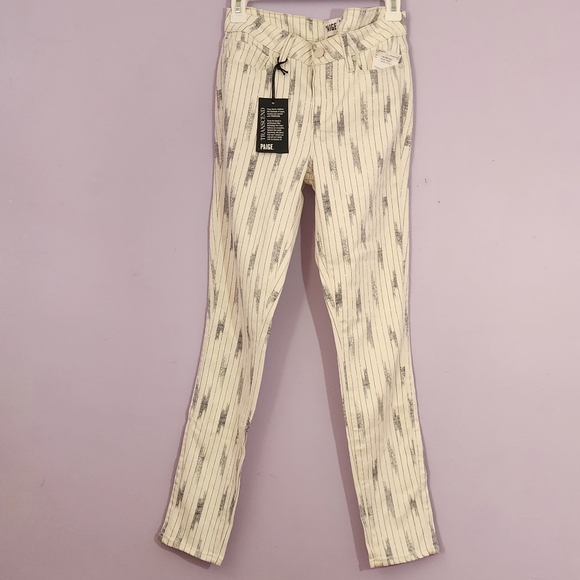 NWT PAIGE Women's Verdugo Ankle Printed Jeans sz 30 - Picture 4 of 7